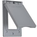 Hubbell Hubbell Electrical 1C-GVX Vertical Ground Fault Interrupter Receptacle Flip Cover; Gray 665877